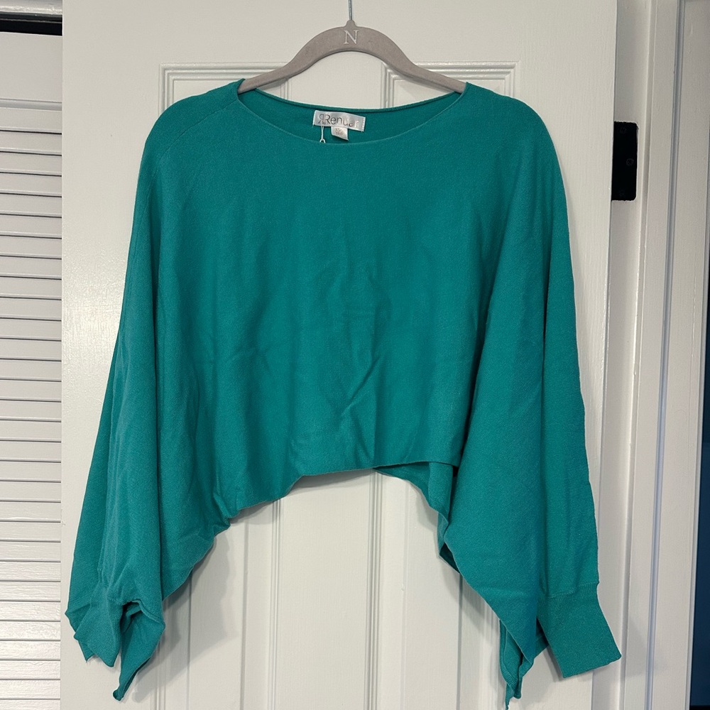 Renuar Teal Crew Neck Sweater